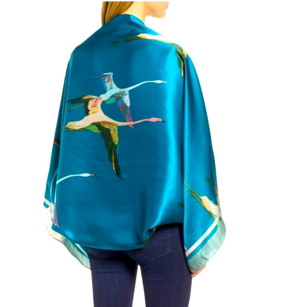 Ted Baker Teal cape scarf